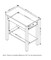 Set of 2 Rustic Oak Classic Rectangular Side Tables with Drawers